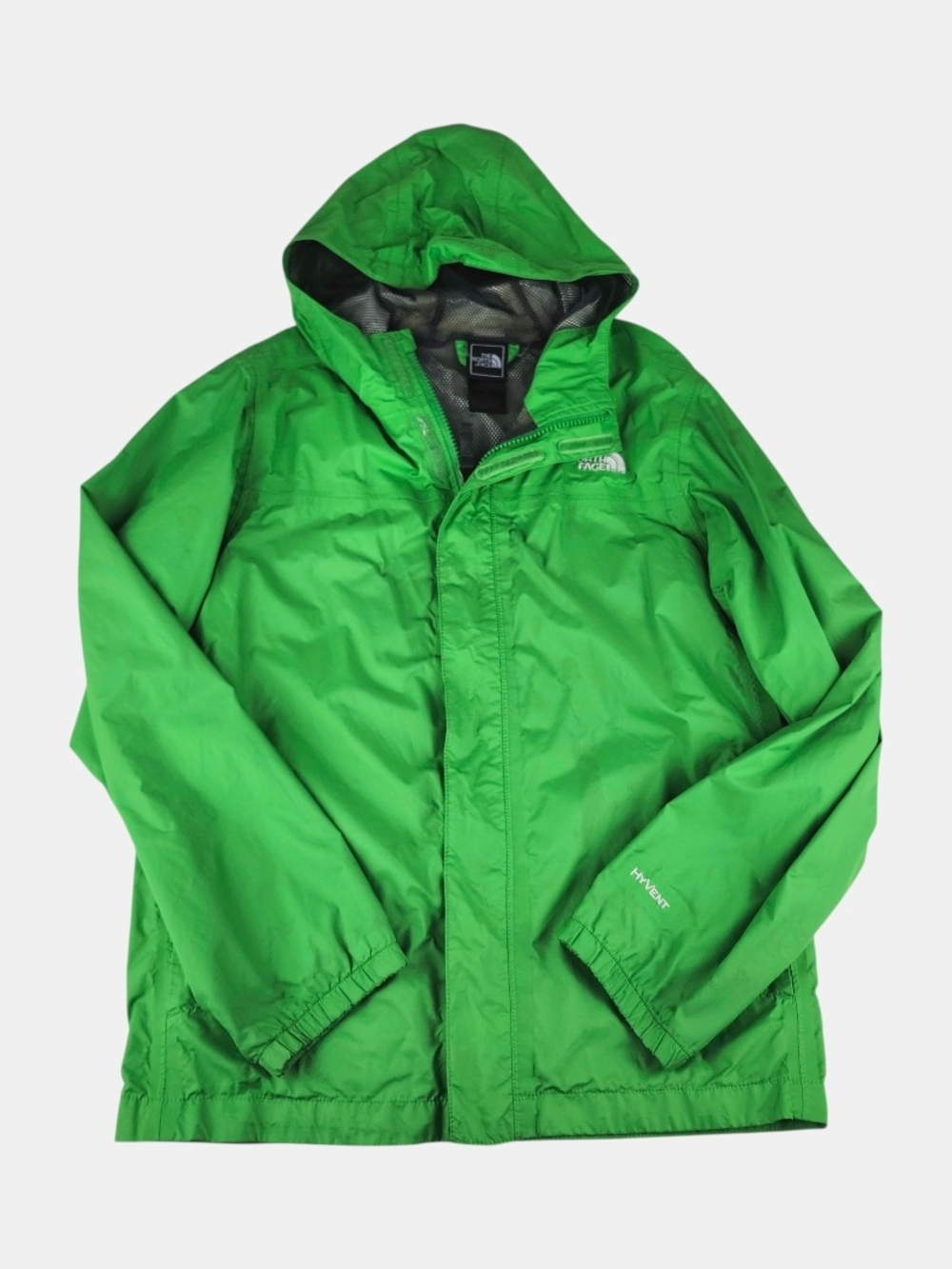 The North Face Kids Bright Green Hooded Rain Jacket